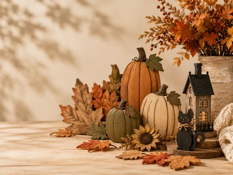 Autumn and Halloween wooden decor collection by Keren Crafts