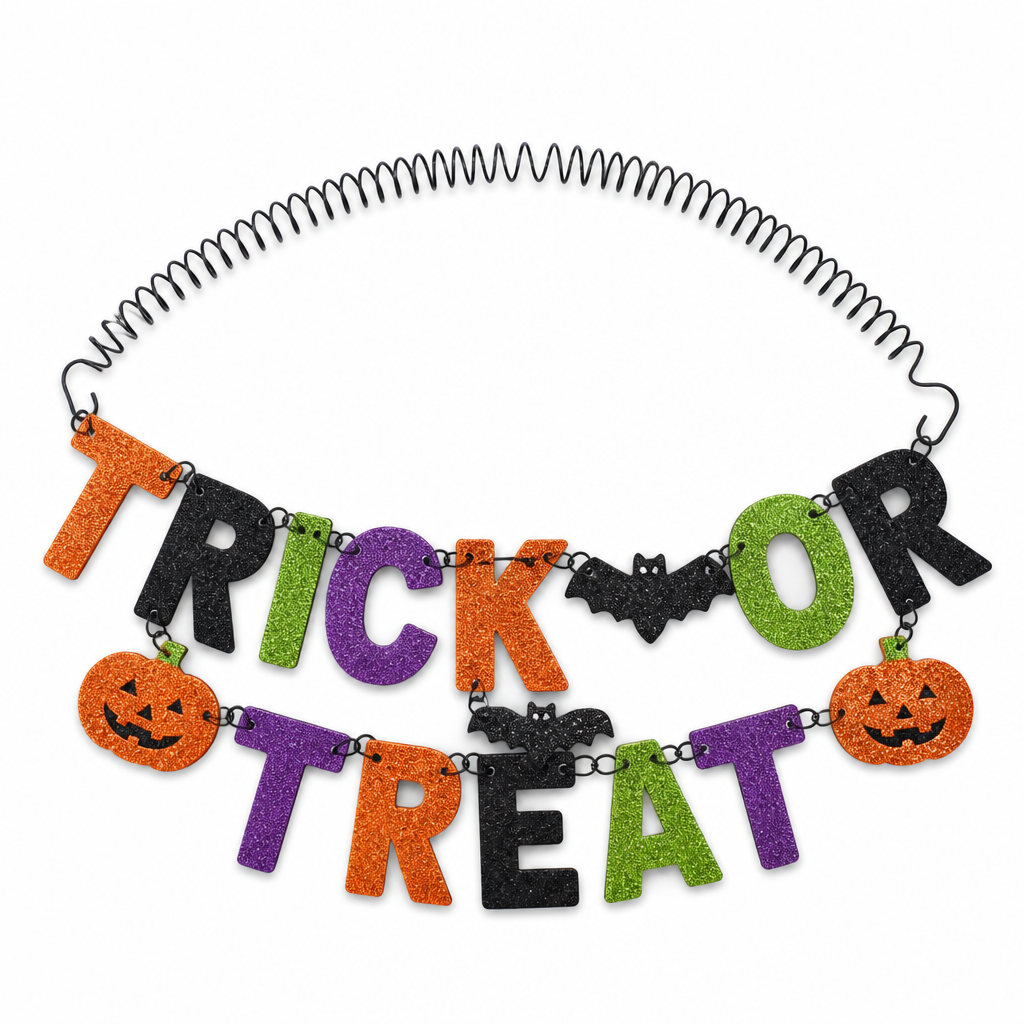 Trick or Treat Letter Halloween Hanging Garland - KRA-HAL-0184