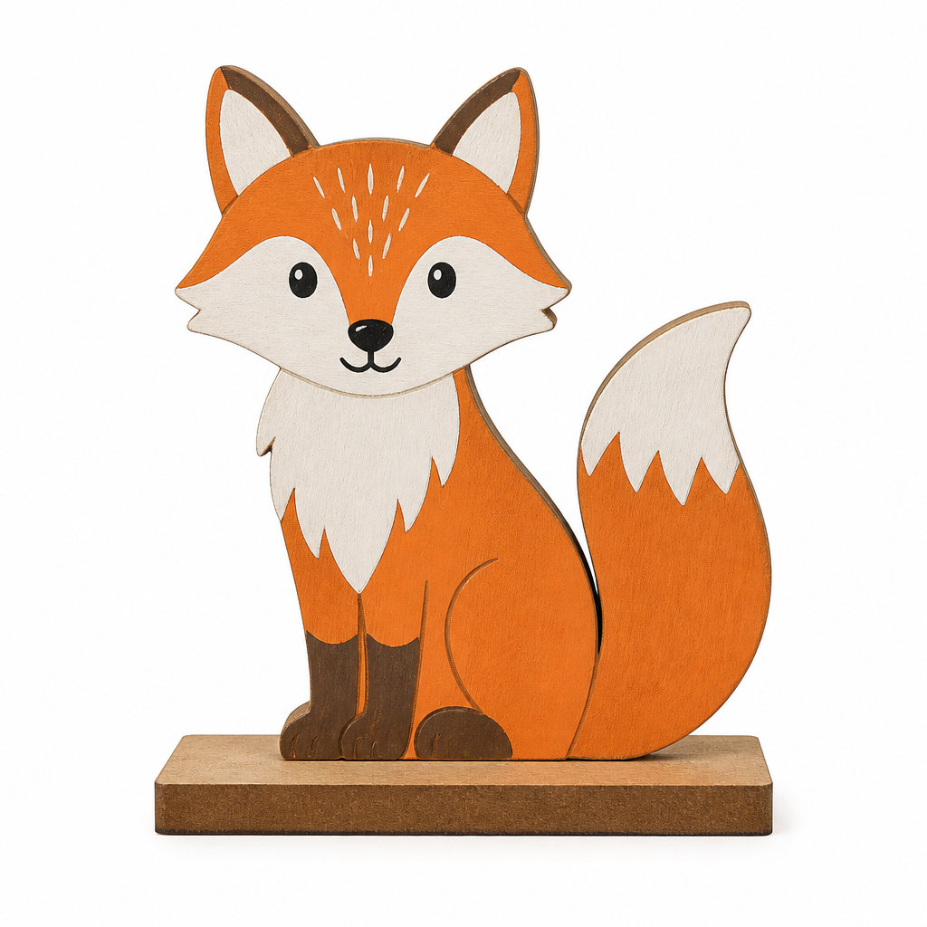 Harvest Fox Wooden Tabletop Decoration - KRA-HAR-0025