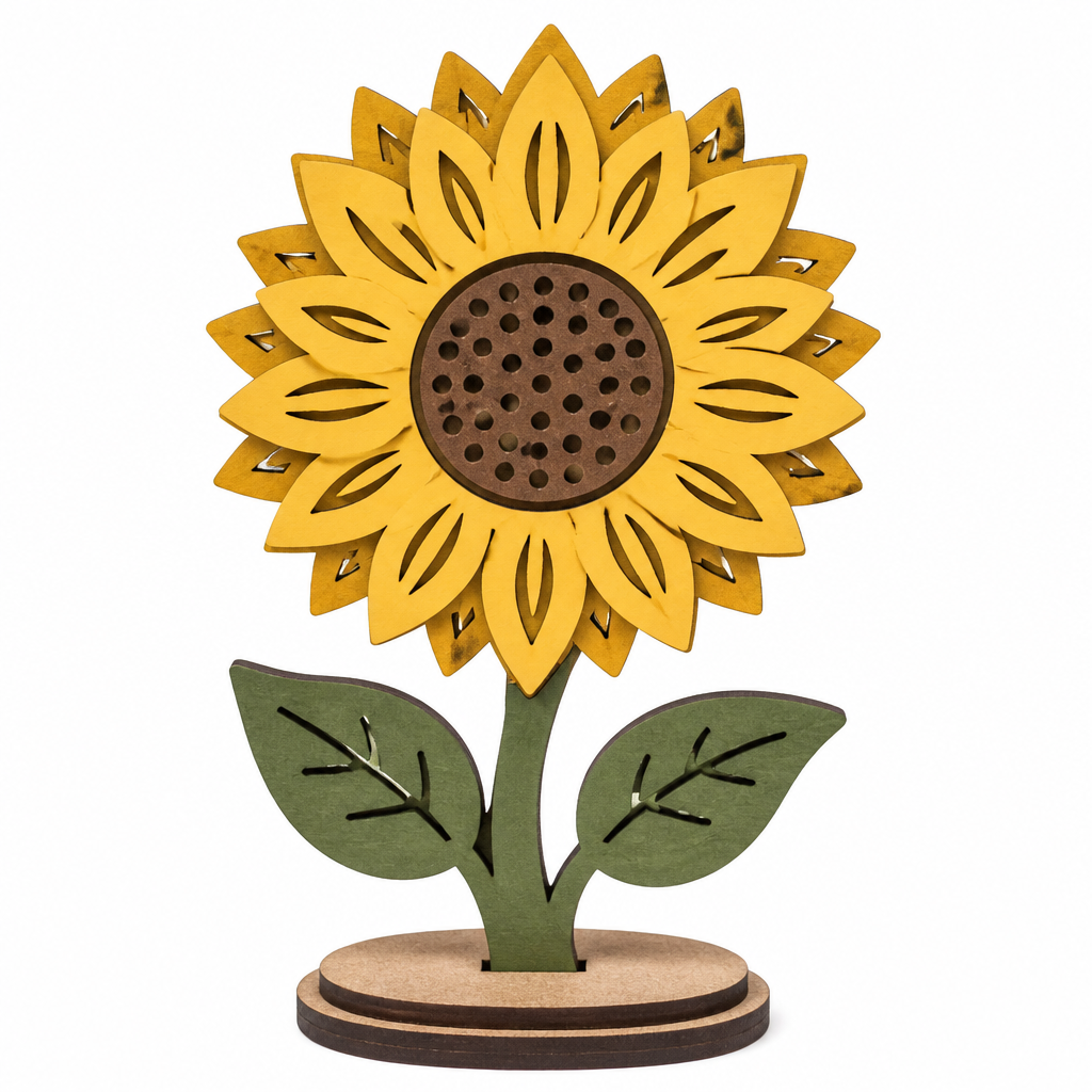 Sunflower Wooden Tabletop Decoration - KRA-HAR-0095
