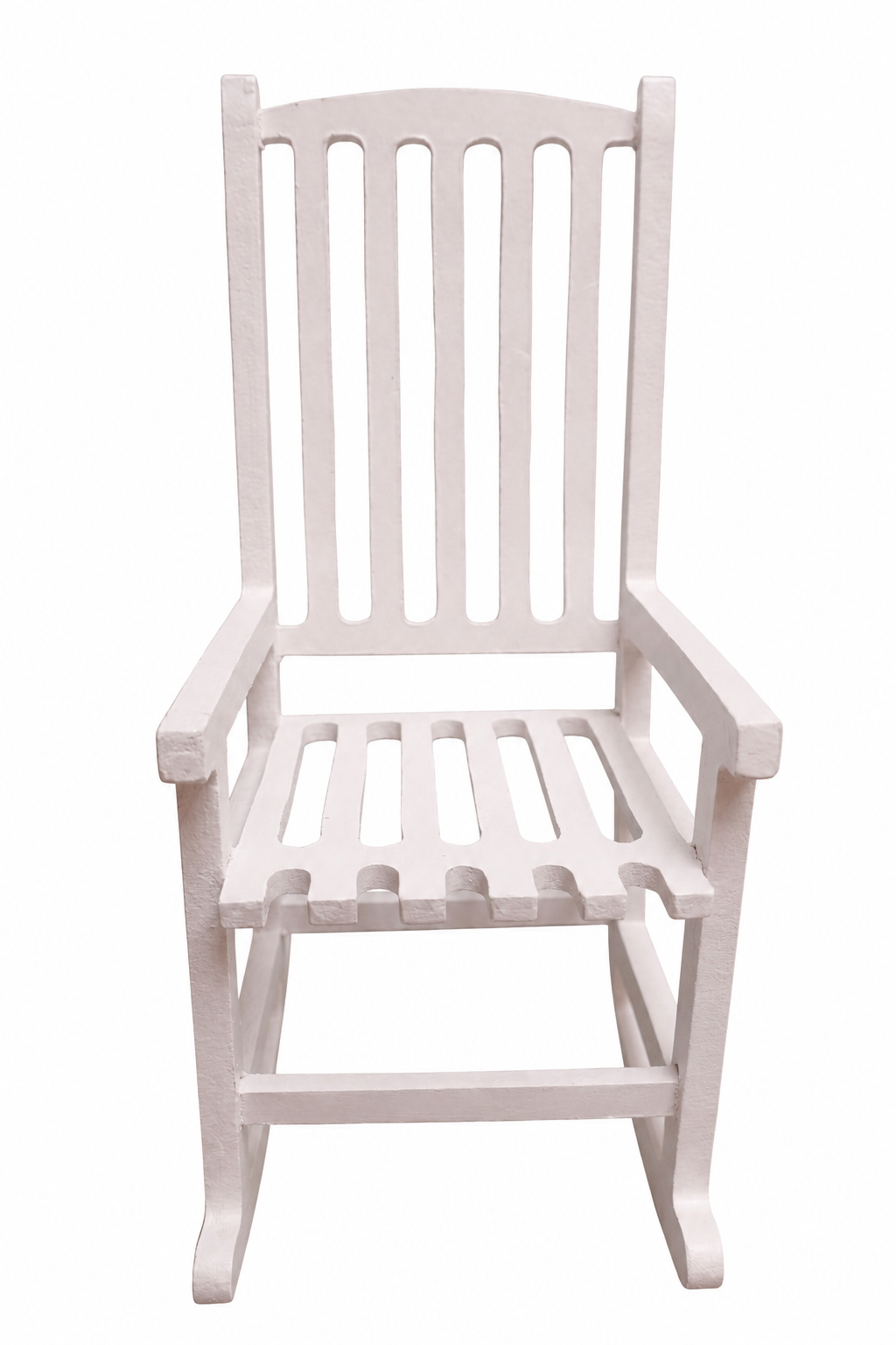 Miniature White Wooden Rocking Chair - KRA-MFU-00003
