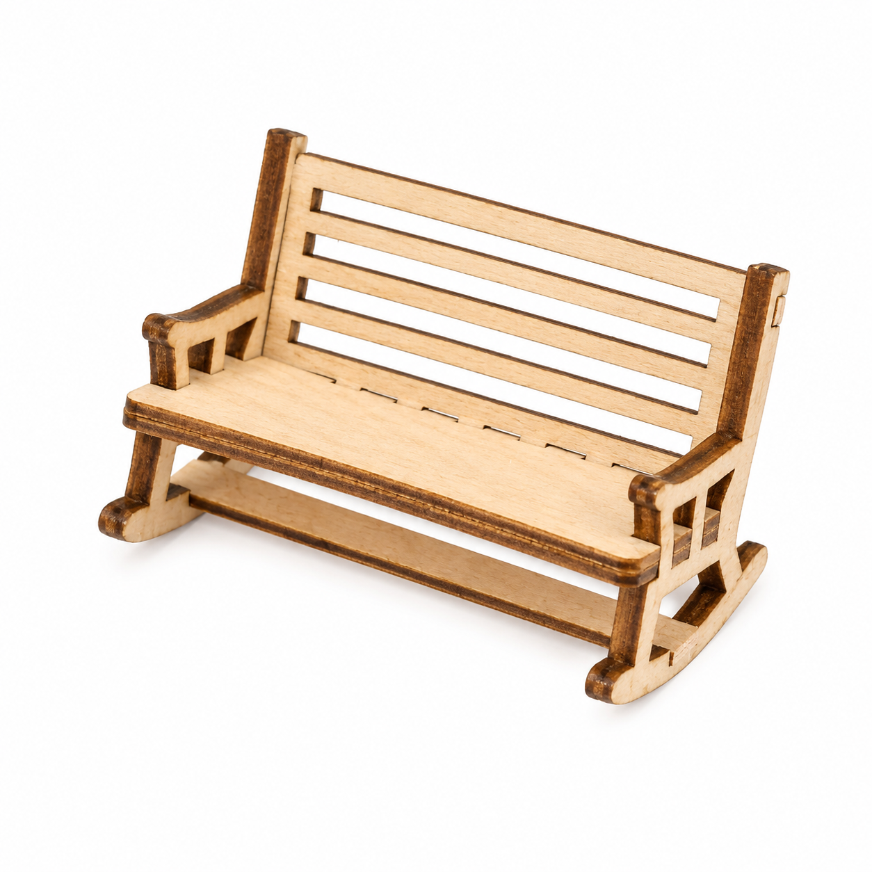 Miniature Wooden Garden Bench - KRA-MFU-00007