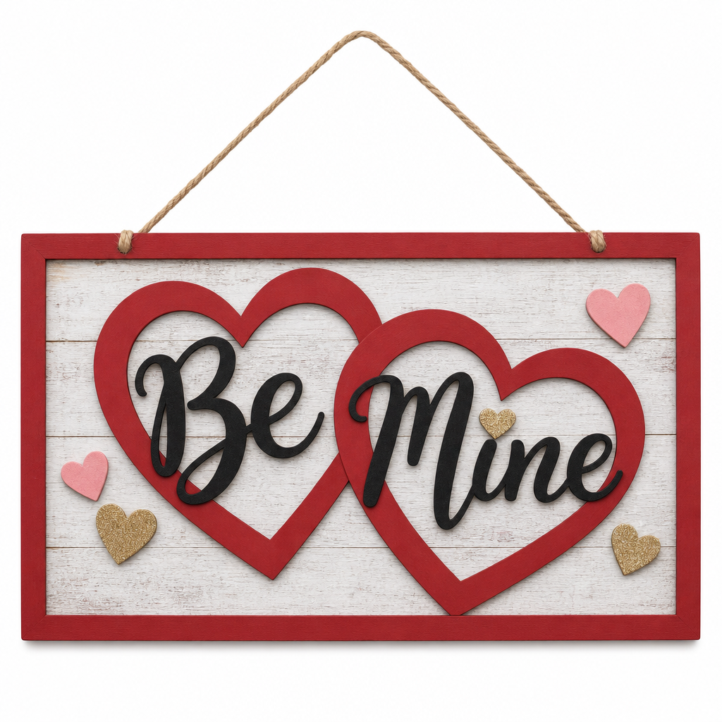 Valentine's Day wooden craft decoration for wholesale seasonal decor buyers