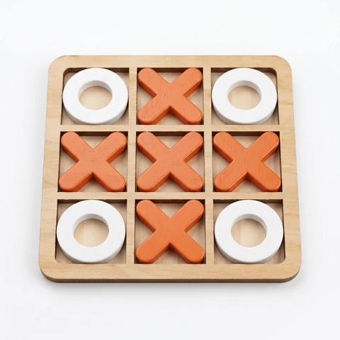Wooden Tic-Tac-Toe Tabletop Game - KRA-GME-00001