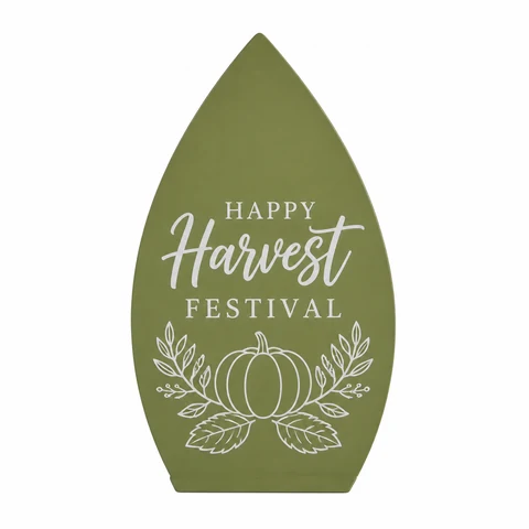 Happy Harvest Festival Wooden Hanging Sign - KRA-HAR-0078