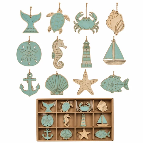 Coastal Ornament Display Box and Hanging Set - KRE-MA-0032
